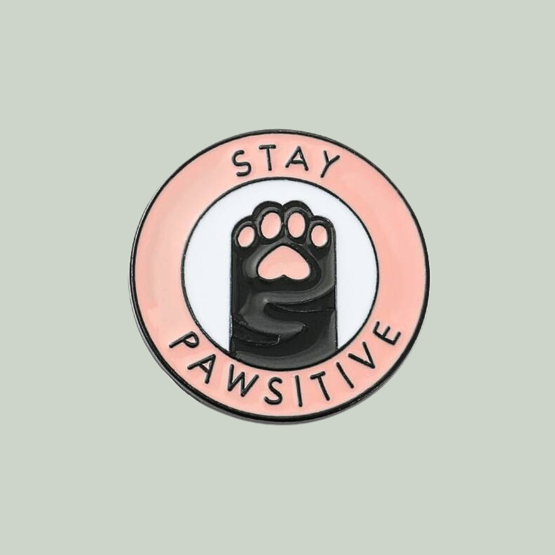 Stay Pawsitive Badge